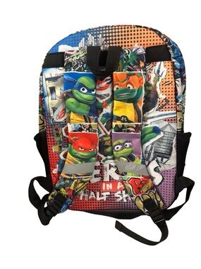 Youth Multicolor Teenage Mutant Ninja Turtles Backpack Travel Camping School Bag